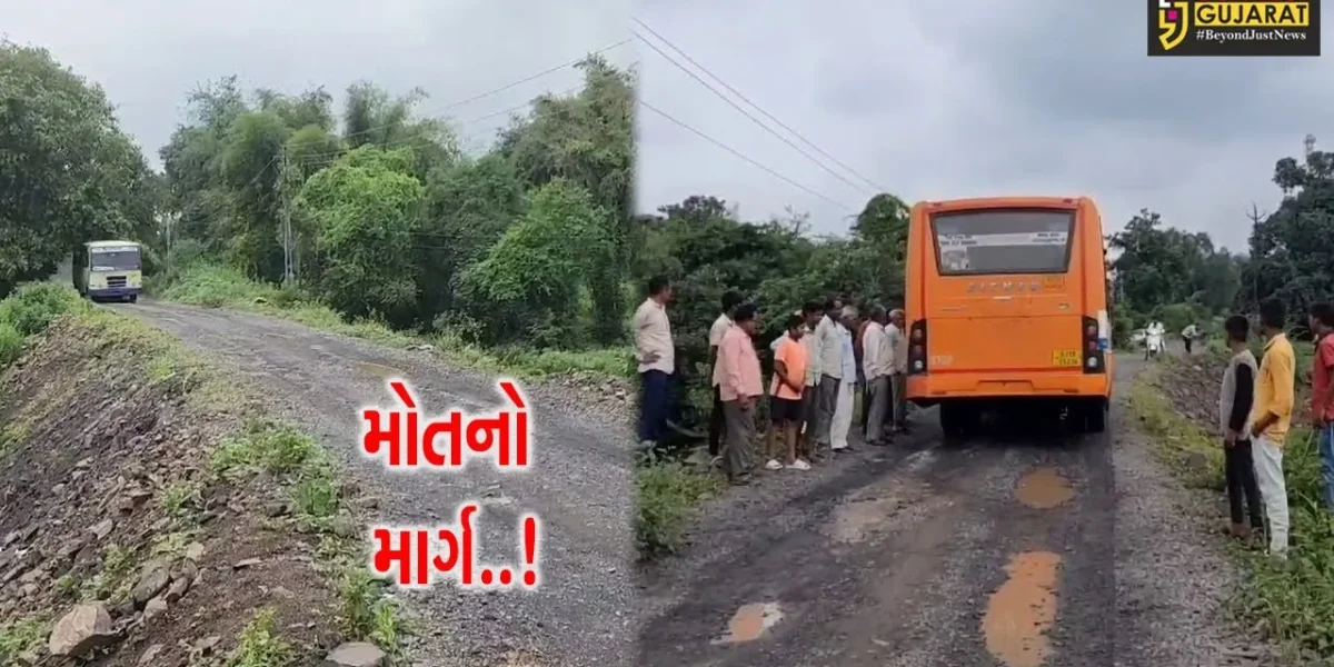 છોટાઉદેપુર : ચલામલી-મોર ડુંગર વચ્ચેનો સાંકડો માર્ગ બન્યો જોખમી, જીવના જોખમે લોકો પસાર થવા મજબુર…