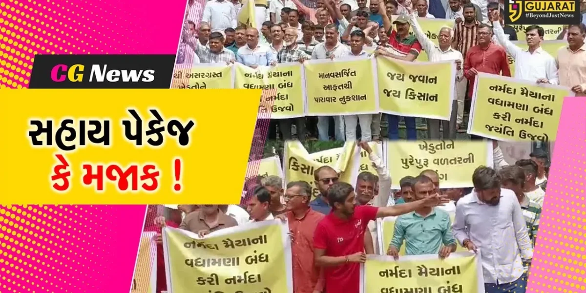 ભરૂચ:સરકારના રાહત પેકેજને મજાક ગણવાતા ખેડૂતો,કલેક્ટર કચેરી ખાતે યોજાયુ વિરોધ પ્રદર્શન