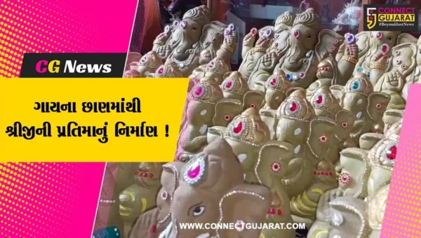 નર્મદા: ગાયના છાણમાંથી મહિલાઓ દ્રારા બનાવવામાં આવી ગણેશજીની મૂર્તિ,જુઓ વિડીયો