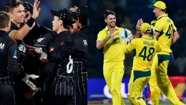 AUS v NZ: રોમાંચક મેચમાં ઓસ્ટ્રેલિયા 5 રનથી જીત્યું: રચિન રવીન્દ્રની સદી એળે ગઈ,