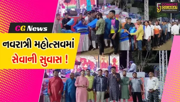 ભરૂચ : પટેલ સોસાયટી નવરાત્રી મહોત્સવમાં દત્તક લેવાયેલા બે પૂરગ્રસ્ત ગામના પુરપીડિતોને સહાયની સરવાણી