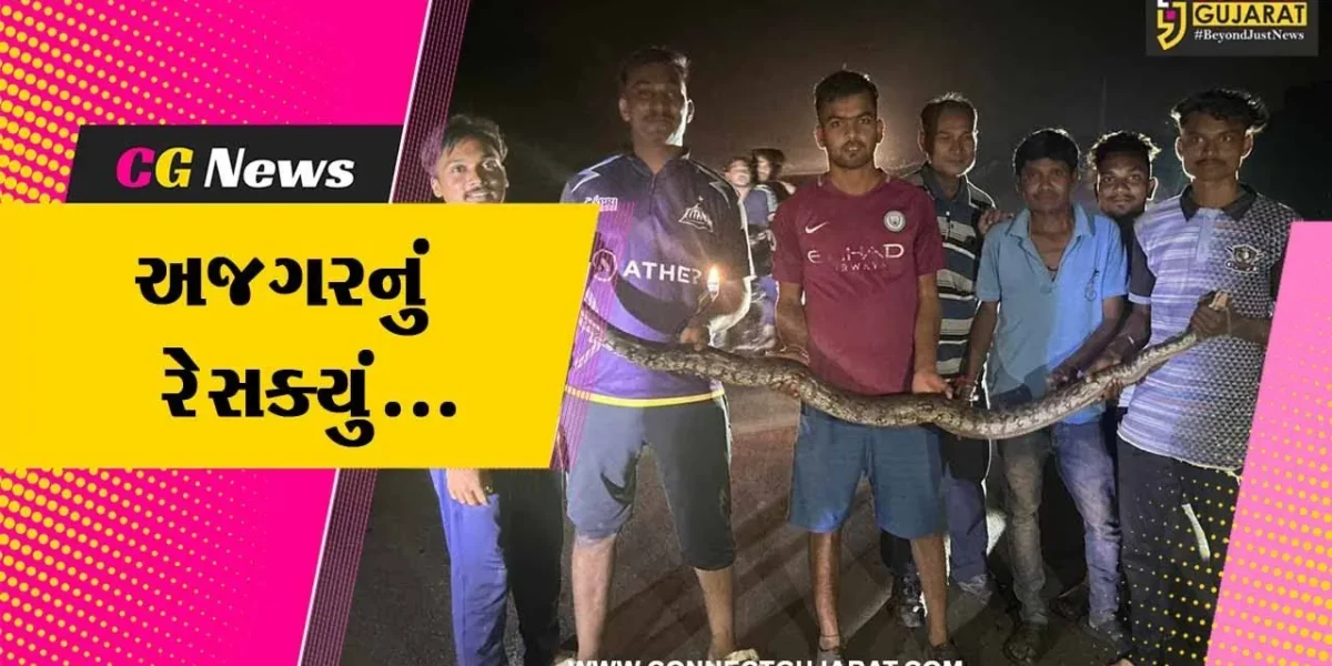 સુરત : માંગરોળના દેગડીયા ગામે જીવદયા પ્રેમીઓએ અજગરનું રેસક્યું કરી વન વિભાગને સોંપ્યો…