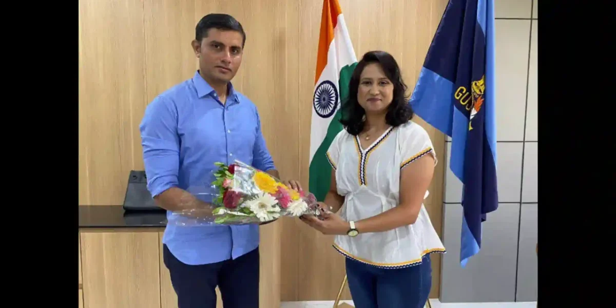 ભરૂચ: સાયકલિસ્ટ શ્વેતા વ્યાસે SP મયુર ચાવડા સાથે કરી મુલાકાત