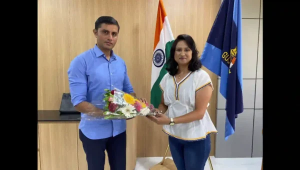 ભરૂચ: સાયકલિસ્ટ શ્વેતા વ્યાસે SP મયુર ચાવડા સાથે કરી મુલાકાત