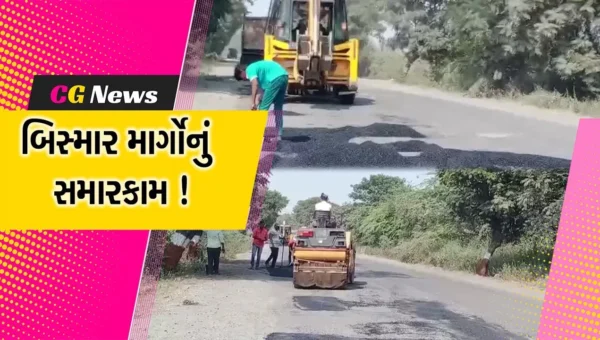 ભરુચ:ચોમાસાની સિઝનમાં પૂર અને વરસાદને પગલે ધોવાઈ ગયેલા માર્ગોનું પેચવર્ક હાથ ધરાયું