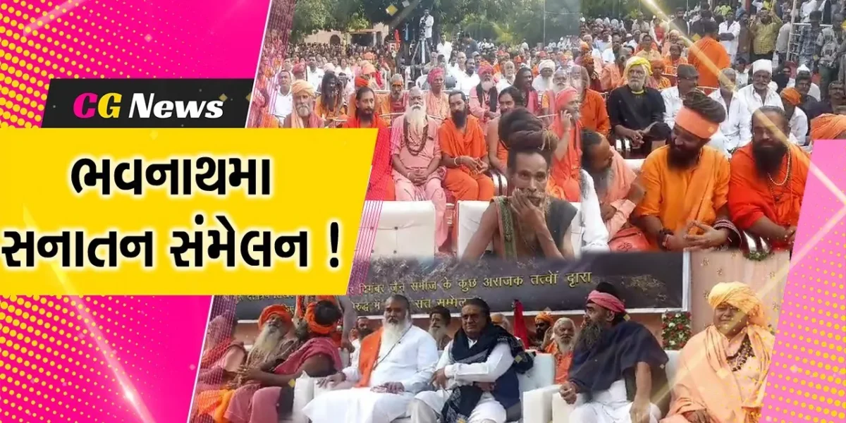 જુનાગઢ: ભવનાથમા સનાતન સંમેલન યોજાયું, દતાત્રય ટૂંક પર થયેલ ઘટનાની દરેકે કરી ટીકા