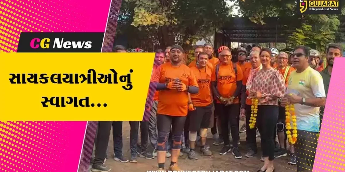સુરત : આસ્થા ગ્રૂપ દ્વારા આયોજિત સુરતથી અંબાજી સાઇકલ યાત્રા, સાયકલીસ્ટોમનુ કરાયું સ્વાગત….