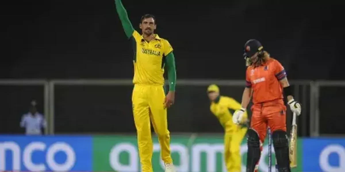 AUS vs NED: મિશેલ સ્ટાર્ક વર્લ્ડકપમાં સૌથી વધુ વિકેટ ઝડપનાર ત્રીજો બોલર બન્યો