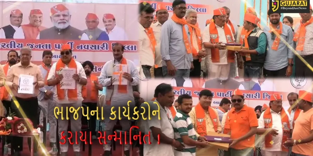 નવસારી: CR પાટીલે ભાજપના કાર્યકરોને કર્યા સન્માનિત,લોકસભા ચૂંટણીમાં જીતનો રેકોર્ડ બ્રેક કરવા કરી હાકલ