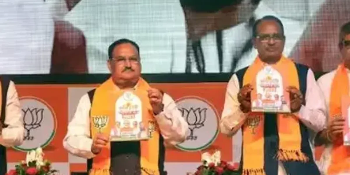 MPમાં BJPનો સંકલ્પ પત્ર જાહેર,ગરીબ પરિવારના વિદ્યાર્થીઓને ધો.12 સુધી અને છોકરીઓને PG સુધી મફત શિક્ષણ