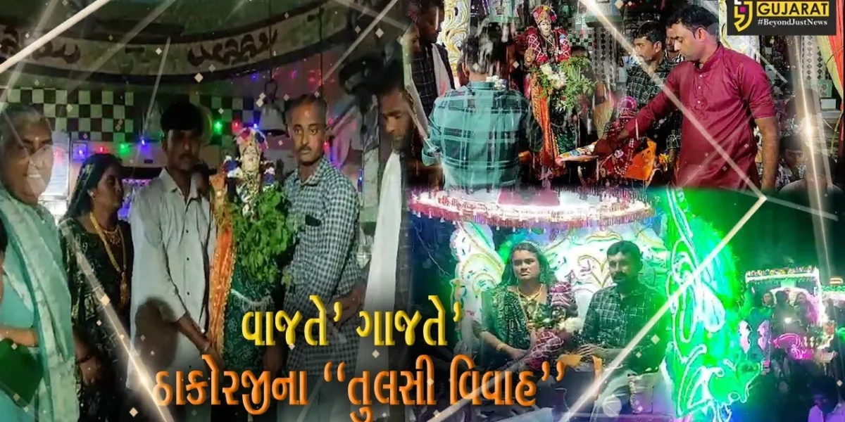 ઉના તાલુકાના વાંસોજ ગામે યોજાયો ભવ્ય તુલસી વિવાહ પ્રસંગ, ધર્મપ્રેમી ગ્રામજનો ઉપસ્થિત રહ્યા…