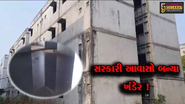 ભરૂચ:રાજીવ ગાંધી આવાસ યોજનાના મકાન બન્યા ખંડેર,ગરીબો માટે બનાવેલા મકાનોની હાલત દયનીય.