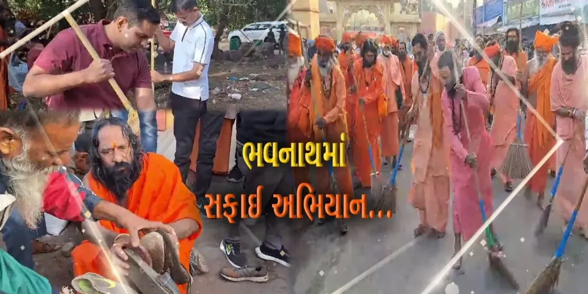 જુનાગઢ : ગિરનારની લીલી પરિક્રમા પૂર્ણ થતાં ભવનાથના સાધુ-સંતોએ હાથ ધર્યું સફાઈ અભિયાન…