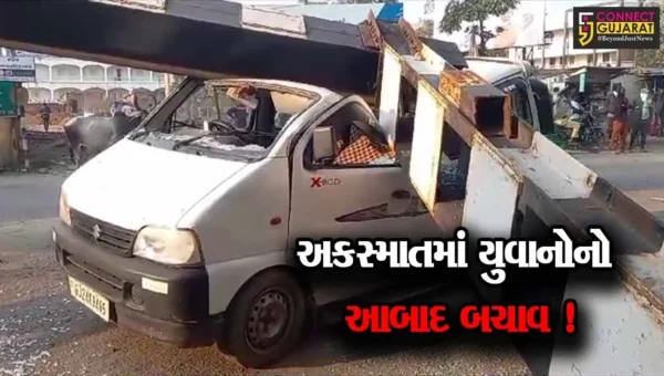 સાબરકાંઠા: પ્રાંતિજ રેલ્વે અંડર બ્રીજની લોખંડની ગડર થઈ ધરાશાયી,કારમાં સવાર બે યુવાનોનો આબાદ બચાવ