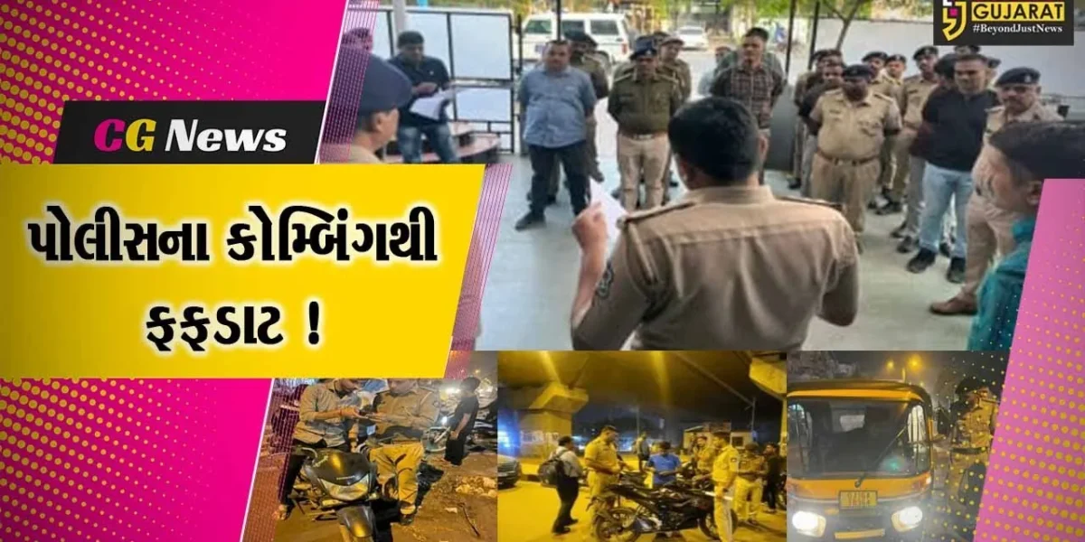 ભરૂચ: પોલીસ દ્વારા 31st પૂર્વે નાઈટ કોમ્બિંગ હાથ ધરાયુ, 2087 ગુના દાખલ કરાયા