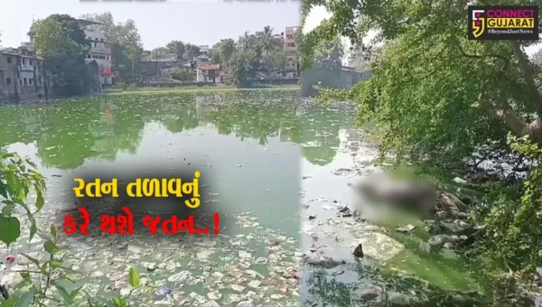 ભરૂચ : ઐતિહાસિક રતન તળાવમાં વધુ એક દુર્લભ કાચબાનું મોત, તંત્ર પ્રત્યે સ્થાનિકોમાં રોષ…