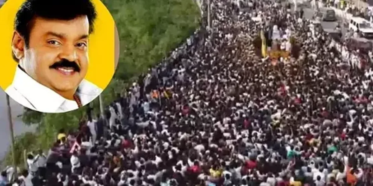Vijayakanth: ચાહકોએ અશ્રુભીની આંખો સાથે વિજયકાંતને શ્રદ્ધાંજલિ આપી, કેપ્ટન તેમની અંતિમ યાત્રાએ નીકળ્યા.