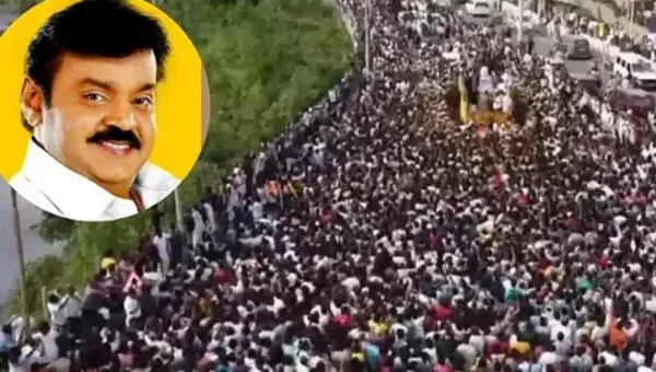 Vijayakanth: ચાહકોએ અશ્રુભીની આંખો સાથે વિજયકાંતને શ્રદ્ધાંજલિ આપી, કેપ્ટન તેમની અંતિમ યાત્રાએ નીકળ્યા.