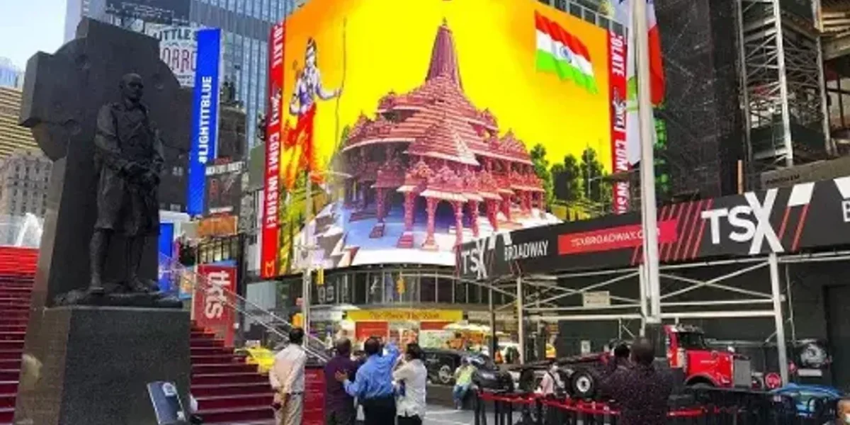 રામ મંદિર: વિદેશમાં પણ રામ મંદિરને લઈને ઉત્સાહ, ટાઈમ્સ સ્ક્વેર ખાતે થશે પ્રાણ પ્રતિસ્થાનું જીવંત પ્રસારણ..!