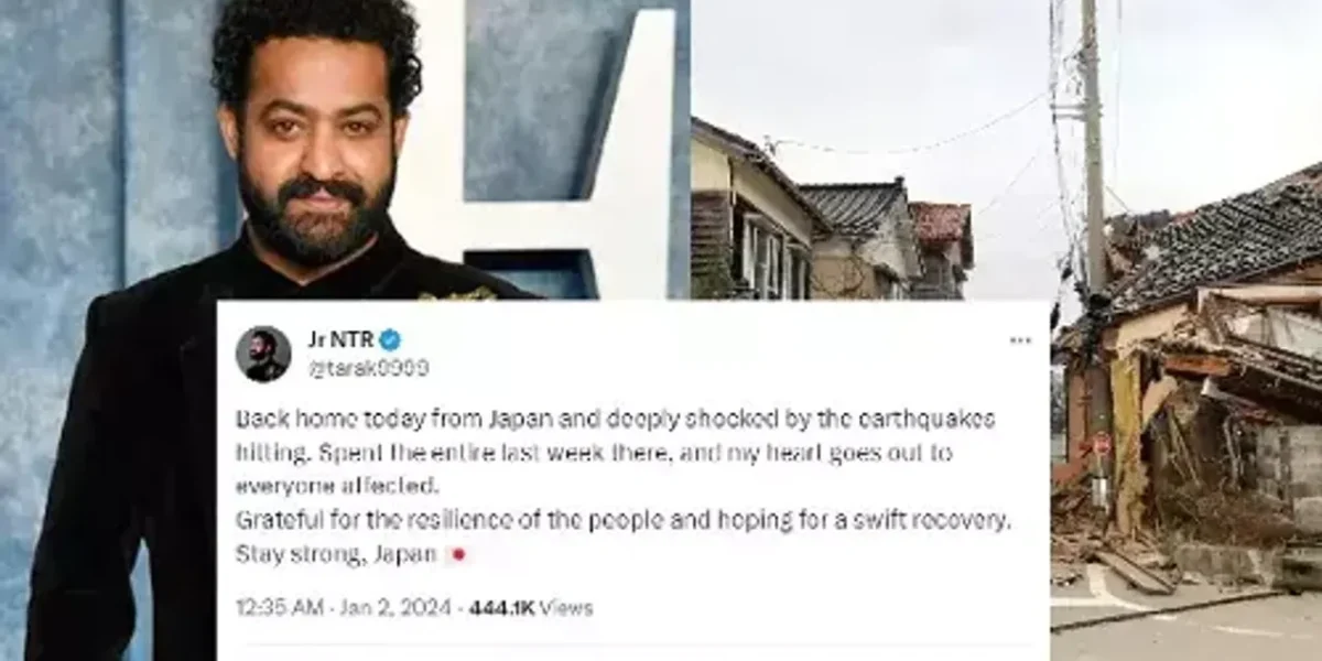 બાલ બાલ બચ્યો અભિનેતા Jr NTR, ભૂકંપના થોડા કલાકો પહેલા જાપાનથી ભારત માટે રવાના થયા હતા..!