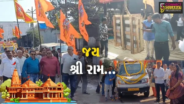 વડોદરા : રાજસ્થાનના સેન્ડ સ્ટોન પથ્થરમાંથી બનાવવામાં આવેલ તકતીઓને અયોધ્યા રવાના કરાય…