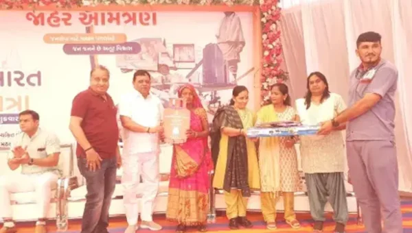 ઉમરેઠ નગરપાલિકા દ્વારા વિકસિત ભારત સંકલ્પ યાત્રા અંતર્ગત સરકારી યોજનાના લાભાર્થીઓ માટે કાર્યક્રમ યોજાયો.