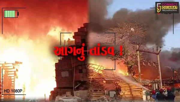 અંકલેશ્વર: GIDCમાં આવેલ લાકડાના ગોડાઉનમાં ભીષણ આગ, અફરાતફરીનો માહોલ