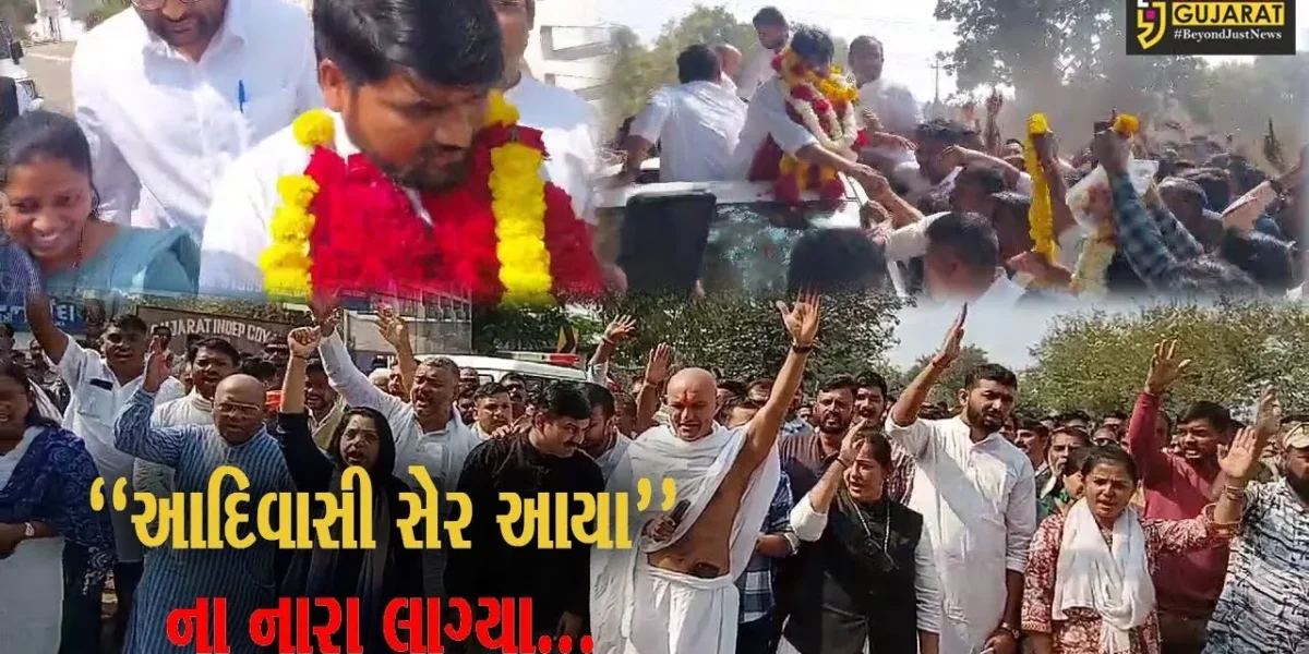 નર્મદા : MLA ચૈતર વસાવાને શરતી જામીન મળતા જેલ બહાર સમર્થકોએ ફૂલહાર પહેરાવી ભવ્ય સ્વાગત કર્યું…