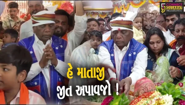 નર્મદા: ભાજપના ઉમેદવાર મનસુખ વસાવા કુળદેવીના શરણે, શીશ નમાવી જીતની કરી કામના