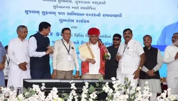 CM ભૂપેન્દ્ર પટેલ દ્વારા સુરેન્દ્રનગર ખાતેથી રૂ.૧૫૮૪.૦૮ કરોડના કુલ ૧૩૧ વિકાસ પ્રકલ્પોના લોકાર્પણ ખાતમુહૂર્ત અને ઉદઘોષણા કરાયા