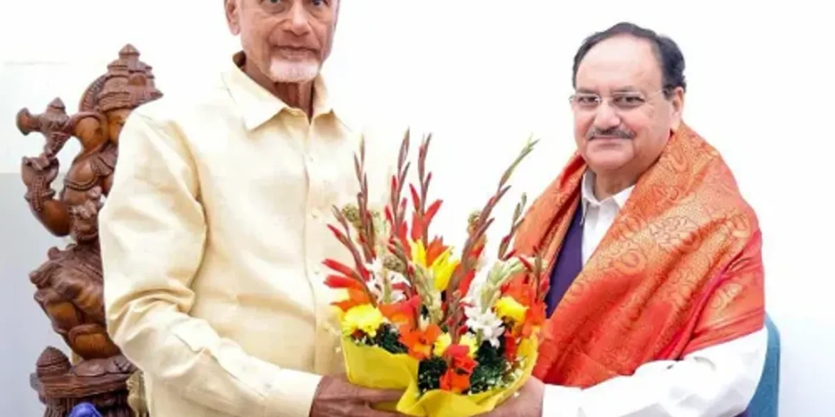 આંધ્રપ્રદેશમાં TDP-જનસેના સાથે BJPનું ગઠબંધન:નાયડુએ કહ્યું- આનાથી રાજ્યને ફાયદો થશે