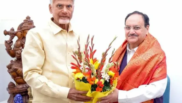 આંધ્રપ્રદેશમાં TDP-જનસેના સાથે BJPનું ગઠબંધન:નાયડુએ કહ્યું- આનાથી રાજ્યને ફાયદો થશે