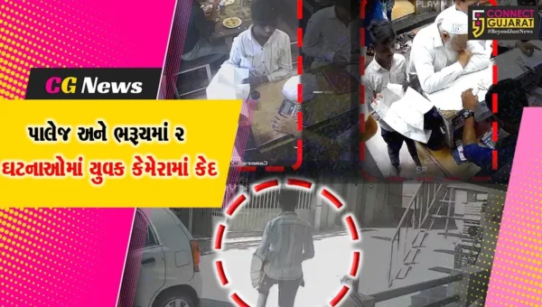 ભરૂચ : પેપર મૂકી નીચેથી વસ્તુની ઉઠાંતરી કરી લેતા યુવકના સીસીટીવી વાયરલ