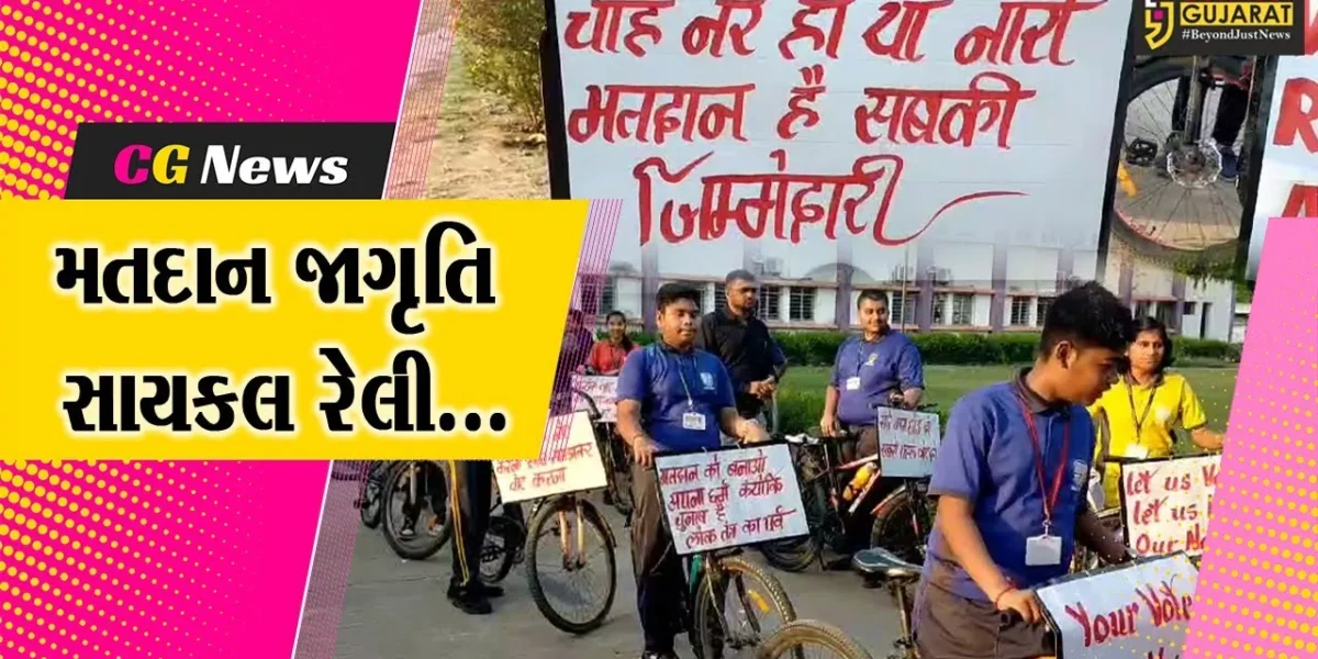 વડોદરા : મતદાન જાગૃતિ અંગે બાજવાની વાઇબ્રન્ટ વેવ સ્કૂલ દ્વારા ભવ્ય સાયકલ રેલી યોજાય…