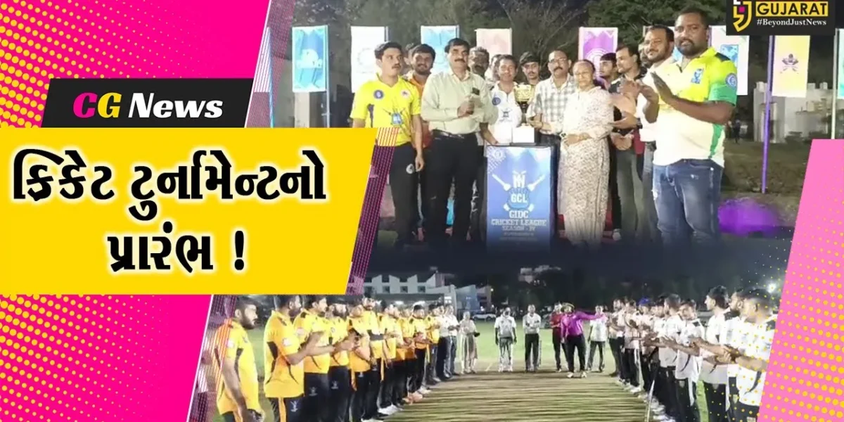 અંકલેશ્વર: GIDC પ્રીમિયર લીગ ક્રિકેટ ટુર્નામેન્ટનો પ્રારંભ, 10 ટીમોએ લીધો ભાગ