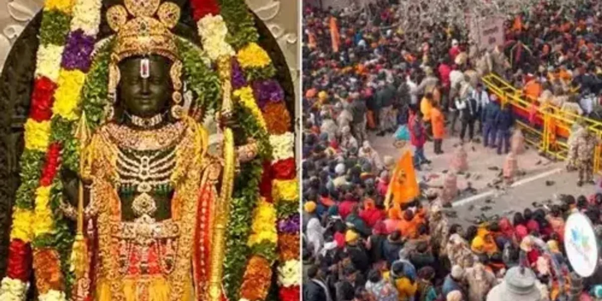 અયોધ્યામાં 48 દિવસમાં 1 કરોડથી વધુ શ્રદ્ધાળુઓએ રામલલ્લાના કર્યા દર્શન