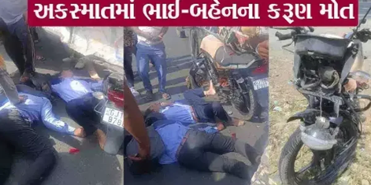 હલદરવા ગામ નજીક અકસ્માતમાં ભાઇ-બહેનના મોત નિપજતા પરિવાર પર આભ ફાટી પડ્યું..