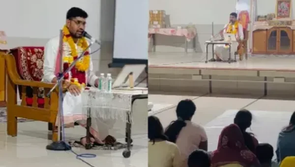 અંકલેશ્વર : ગાર્ડન સિટી સ્થિત ઇસ્કોન મંદિરે વ્રજ નંદગાવના મહંત કૃષ્ણ મોરારી ગોસ્વામીનું પ્રવચન યોજાયું, કૃષ્ણભક્તો મંત્રમુગ્ધ થયા…