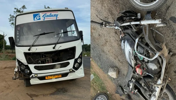 ભરૂચ : ગોવાલી ગામ નજીક ખાનગી બસ અને મોટરસાયકલ વચ્ચે અકસ્માત
