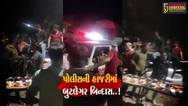 ભાવનગર : પોલીસ પેટ્રોલીંગ વેળા બુટલેગરની બર્થ-ડે પાર્ટીનો વિડિયો વાયરલ