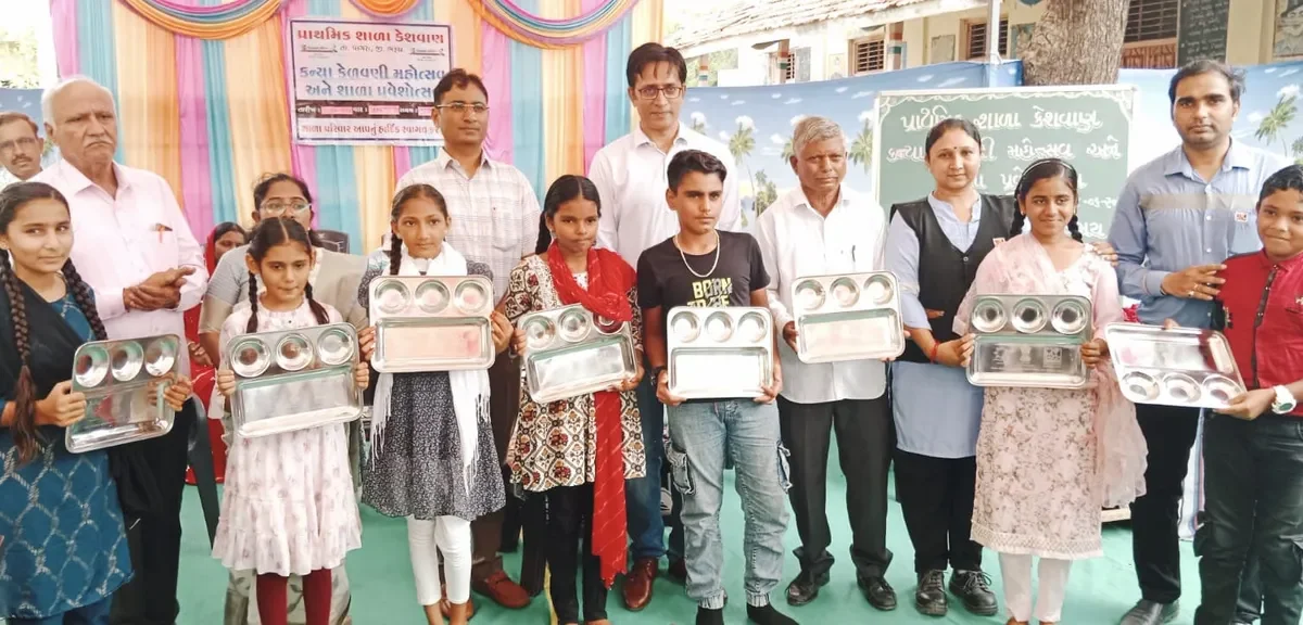 ભરૂચ: બિરલા કોપર કંપની દ્વારા પ્રા.શાળામાં અભ્યાસ કરતા 16 હજાર વિદ્યાર્થીઓને સ્ટીલની પ્લેટનું કરાયુ વિતરણ