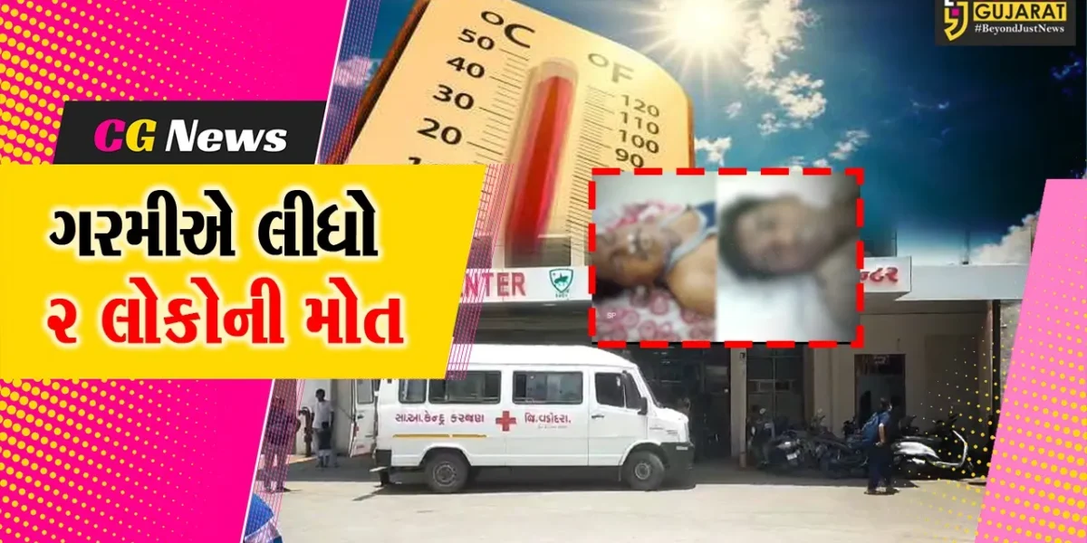વડોદરા: ગરમીને કારણે ચક્કર આવ્યા બાદ બેભાન થયેલ 2 યુવકોના મોત