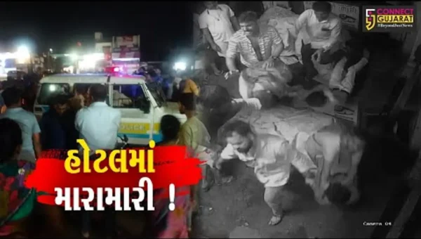સાબરકાંઠા: હિંમતનગરની હોટલમાં અસામાજિક તત્વોએ કરી તોડફોડ, જુઓ CCTV