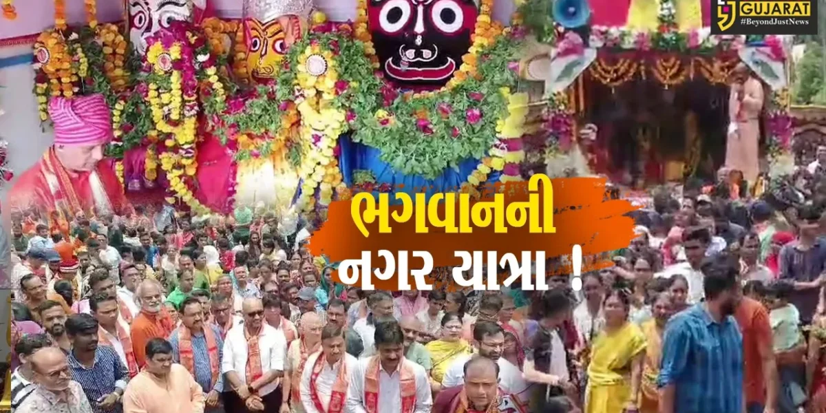 ભરૂચ : આશ્રય સોસાયટી સ્થિત જગન્નાથ મંદિરેથી રથયાત્રા નિકળી