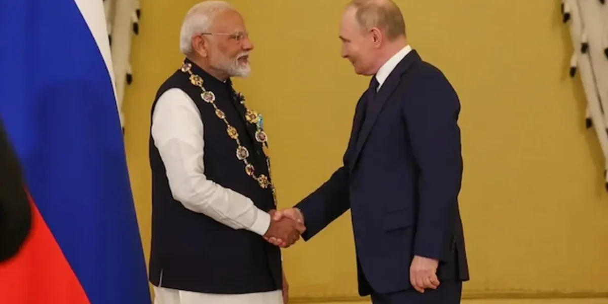 PM મોદીને મળ્યું રશિયાનું સૌથી મોટું નાગરિક સન્માન, પુતિને પહેરાવ્યો ‘ઓર્ડર ઓફ સેન્ટ એન્ડ્રુ’