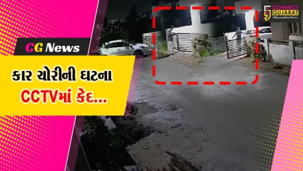 અંકલેશ્વર : કાપોદ્રા ગામની અંબેવેલી સોસાયટીમાંથી કારની ચોરી, તસ્કરોની કરતૂત CCTVમાં કેદ