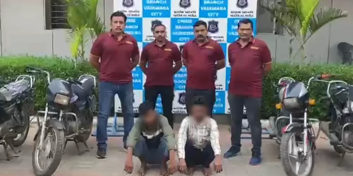 વડોદરા શહેર બહાર હાઇવે બ્રિજ નીચેથી નોકરિયાતોની ચોરી થયેલ 19 મોટરસાયકલ સાથે 2 શખ્સો ઝડપાયા…