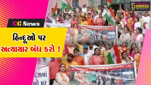 ભરૂચ: બાંગ્લાદેશમાં હિન્દુઓ પર અત્યાચારના વિરોધમાં રેલી કાઢી કલેકટરને આવેદનપત્ર પાઠવાયું