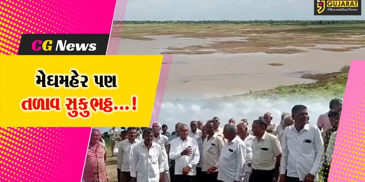 અમરેલી: લીલીયાના સલડી ગામે તળાવ સુકાતા ખેડૂતો અને માલધારીઓની ચિંતામાં વધારો