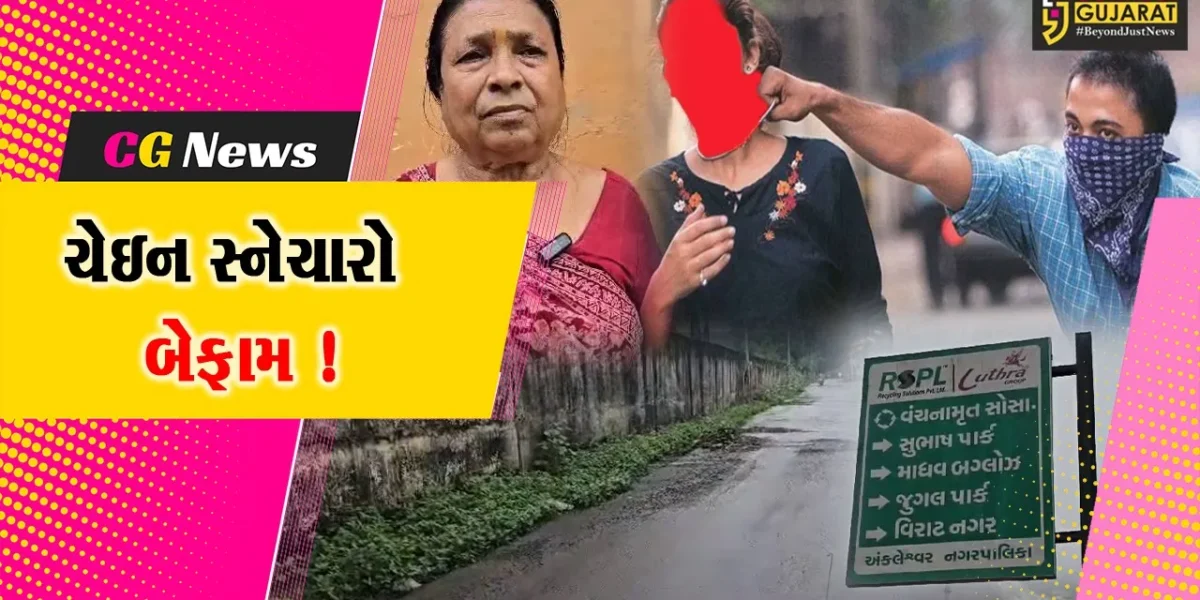 અંકલેશ્વર: ONGC બ્રિજ નજીકથી મહિલાના ગળામાંથી ચેઇન સ્નેચિંગ,પોલીસે તપાસ શરૂ કરી